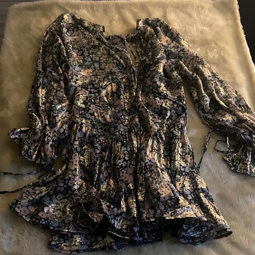 ASOS Black and Pink Floral dress